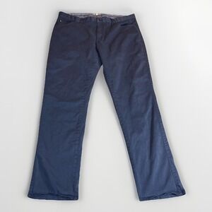 Peter Millar Signature Sateen 5 Pocket Pants Men's 40X32 Blue Golf